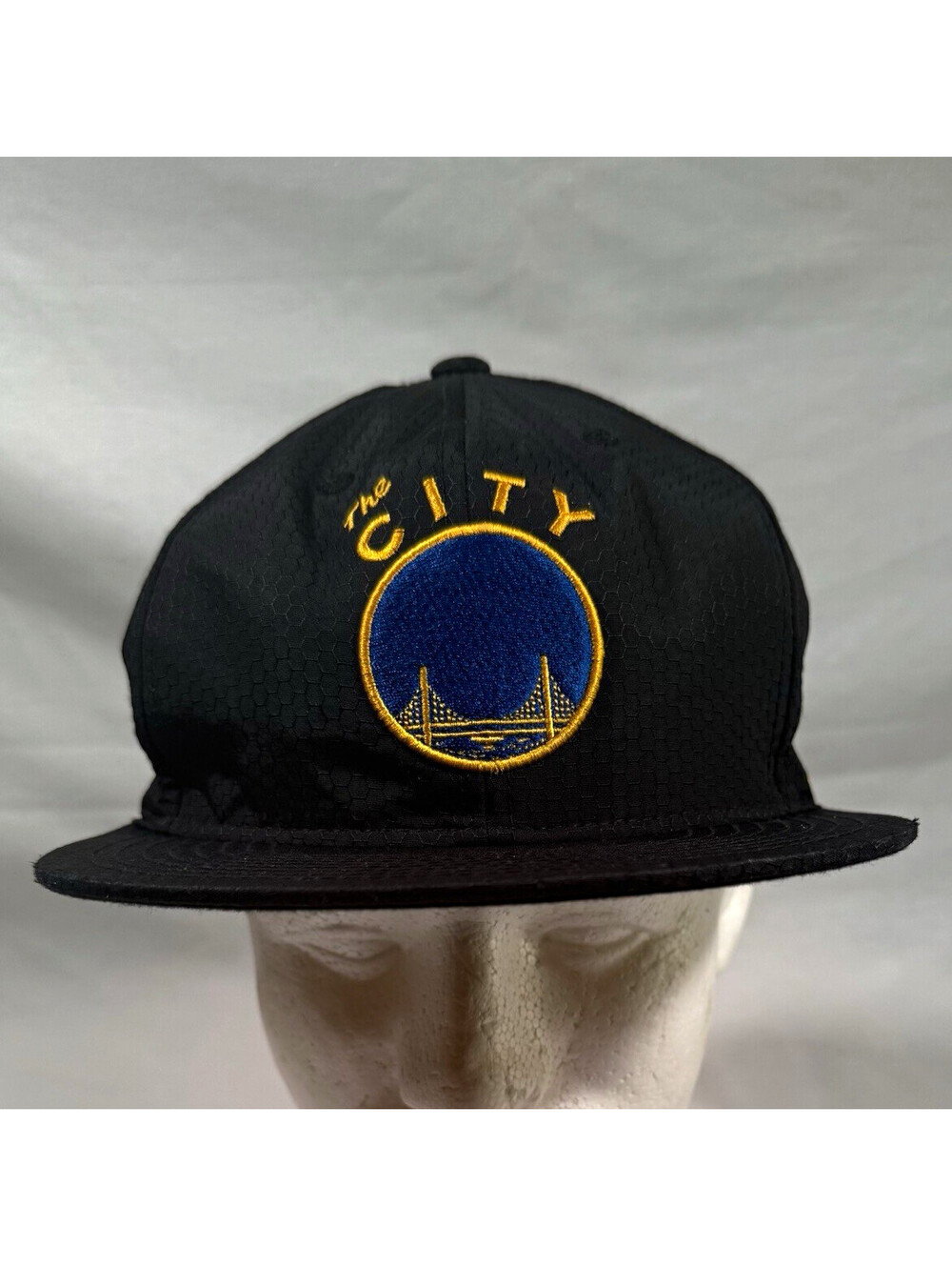 Mitchell & Ness Golden State Warriors The City Black Snapback Cap Hat